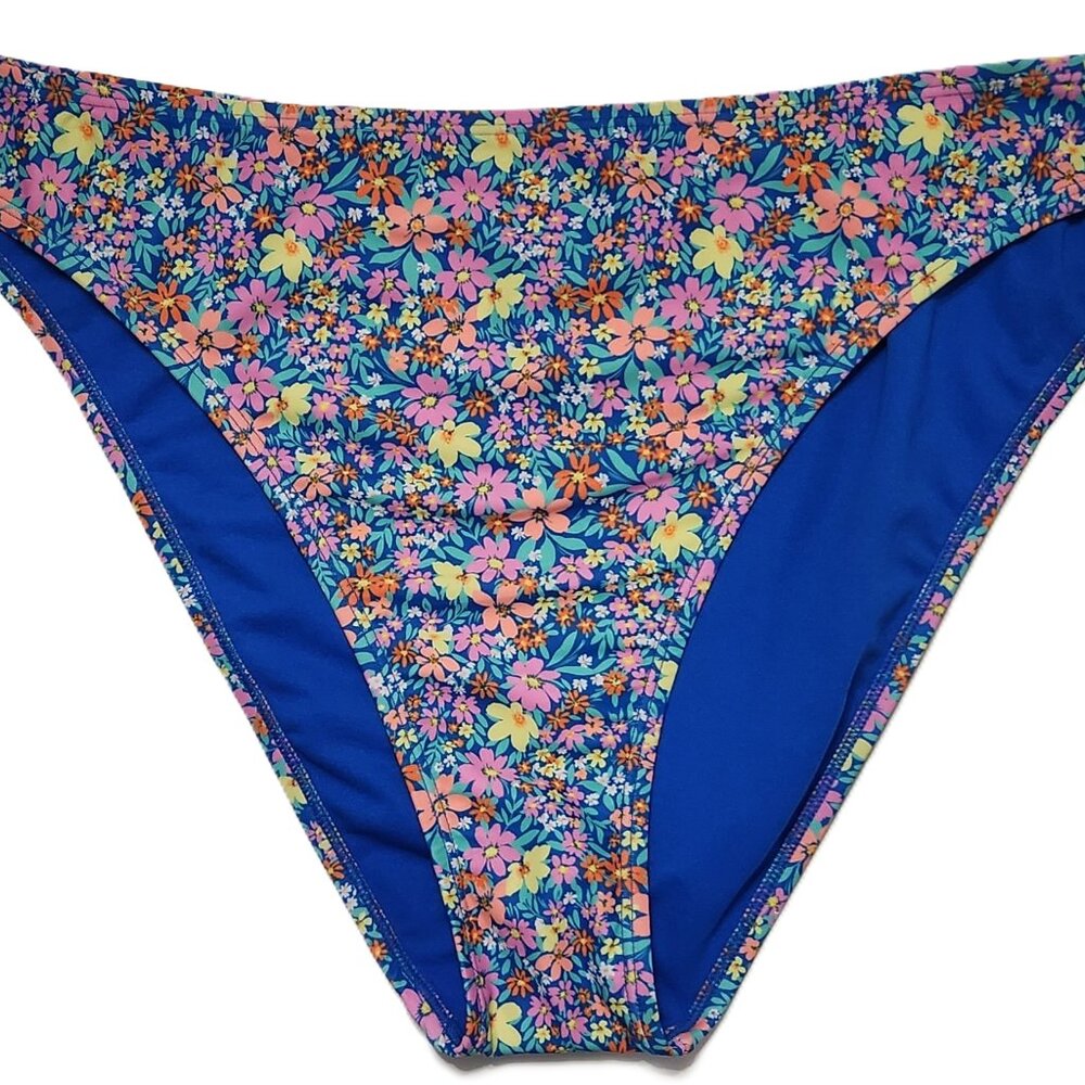 No Boundaries Floral Bikini Swim Bottoms - Size XXL (20) - Cheeky High Leg